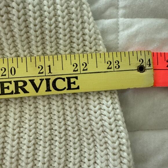 Abercrombie & Fitch Dress Womens XL White Chunky Knit Mini Shift Tennis Preppy - Picture 8 of 10